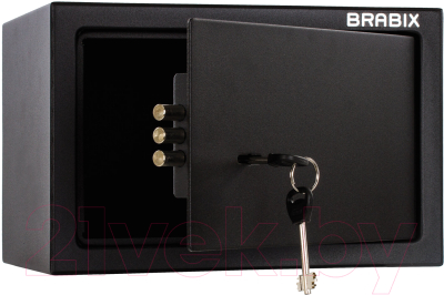 Мебельный сейф Brabix SF-200KL / 291144 (черный)