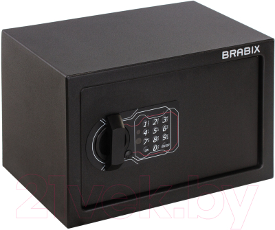 Мебельный сейф Brabix SF-200EL / 291145 (черный)