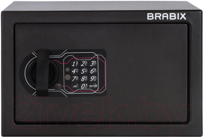 Мебельный сейф Brabix SF-200EL / 291145 (черный)