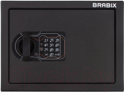 Мебельный сейф Brabix SF-230EL / 291147 (черный)