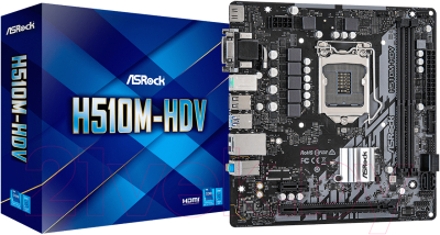 Материнская плата AsRock H510M-HDV