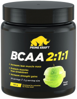 Аминокислоты BCAA Prime Kraft 2:1:1 зеленое яблоко (150г) - 