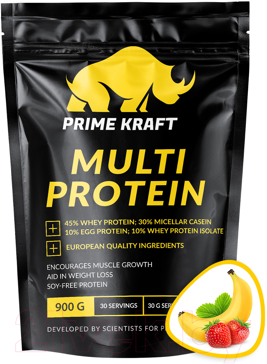 Протеин Prime Kraft Multi Protein Клубника-банан