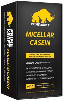 Протеин Prime Kraft Micellar Casein Combo №1 (20 пакетиков, 600г)