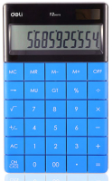 Калькулятор Deli 1589-3 (синий) - 