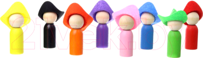 

Развивающая игрушка WoodLand Toys, Ребята в шляпах / 152301