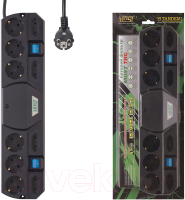 Изображение товара Сетевой фильтр Most TRG (5м, черный)