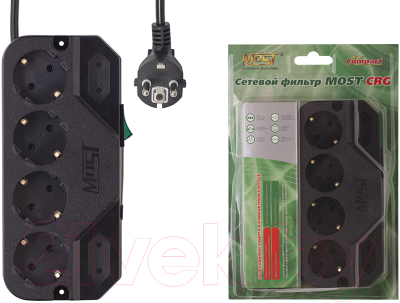 Изображение товара Сетевой фильтр Most CRG 5M BK (черный)