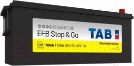 Автомобильный аккумулятор TAB Truck EFB Stop&Go 190 L / 492612 (190 А/ч)