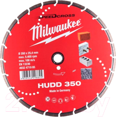 

Отрезной диск алмазный Milwaukee, 4932471985
