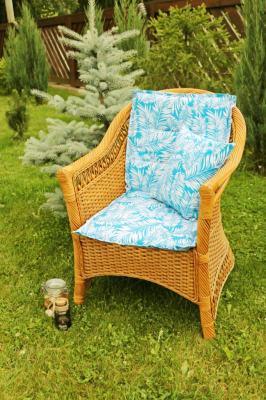 Подушка для садовой мебели Эскар Sky Palma 50х100 / 125062100 (белый/голубой)