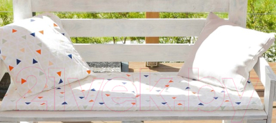 Подушка для садовой мебели Этель Треугольники / 4264637 (50х100)