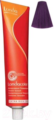 Крем-краска для волос Londa Professional Londacolor интенсивное тонирование 0/68 (фиолетово-синий микстон)