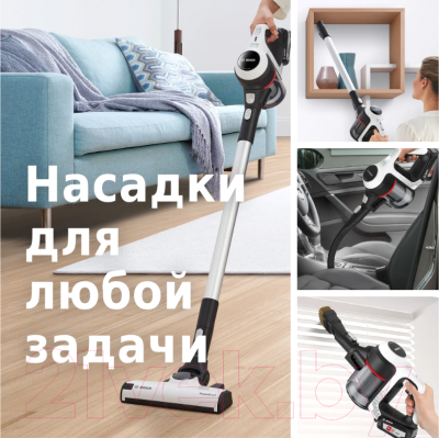 Вертикальный пылесос Bosch BCS61113 (белый)