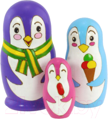 

Развивающая игрушка Уланик, Матрешка-животное. Пингвин / SMZ1bw-04U