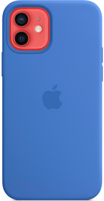 Чехол-накладка Apple Silicone Case with MagSafe для iPhone 12/12 Pro / MJYY3 (Capri Blue)