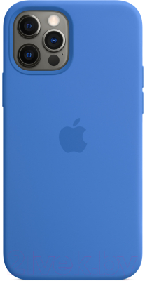 Чехол-накладка Apple Silicone Case with MagSafe для iPhone 12/12 Pro / MJYY3 (Capri Blue)