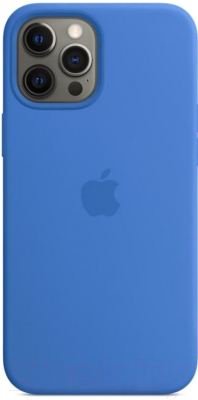 Чехол-накладка Apple Silicone Case with MagSafe для iPhone 12 Pro Max / MK043 (Capri Blue)