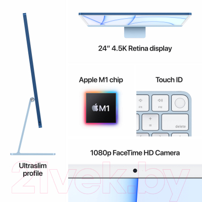 Моноблок Apple iMac 24" M1 2021 256GB / MJV83 (зеленый)