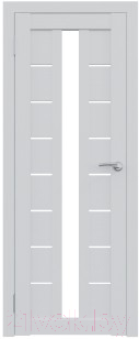 Дверь межкомнатная Юни Амати 17 80x200 (бьянко/стекло белое)