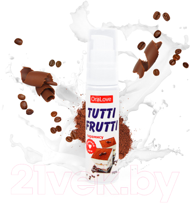 Лубрикант-гель Bioritm Tutti-Frutti тирамису / 30015 (30г)