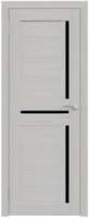 Дверь межкомнатная Юни Амати 18 40x200 (сканди классик/стекло черное) - 