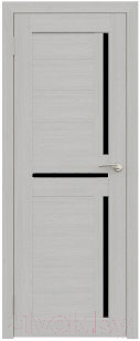 Дверь межкомнатная Юни Амати 18 40x200 (сканди классик/стекло черное)
