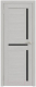 Дверь межкомнатная Юни Амати 18 80x200 (сканди классик/стекло черное) - 