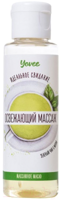 Эротическое массажное масло Yovee Освежающий массаж. Зеленый чай и мята / 722107 (50мл)