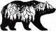 Декор настенный Arthata Мишка в лесу 25x50-B / 081-1 (черный) - 