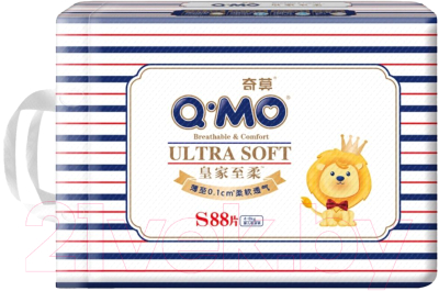 

Подгузники детские Q-MO, S 4-8кг / S8388