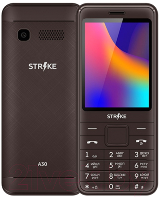 Мобильный телефон Strike A30 (коричневый)