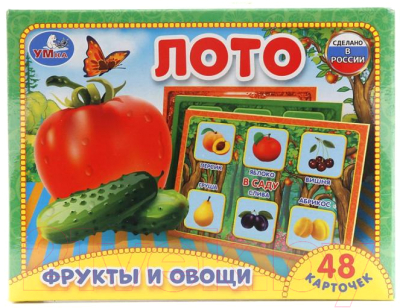 Лото Умные игры Фрукты и овощи / 4690590101223