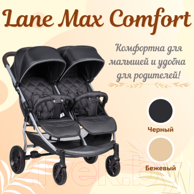 Детская прогулочная коляска Farfello Lane Max Comfort (черный)
