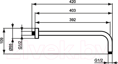 Душевой кронштейн Ideal Standard IdealRain B9445AA