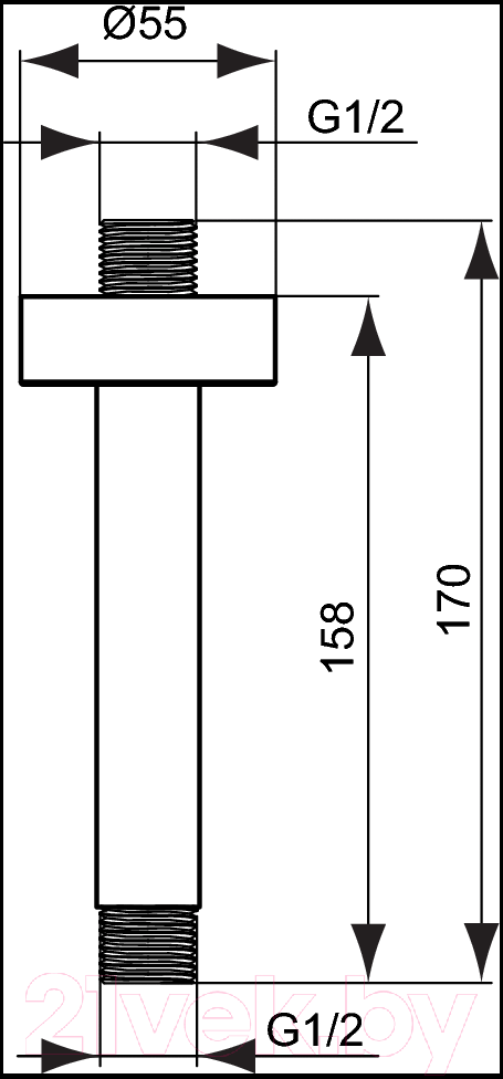 Душевой кронштейн Ideal Standard B9446AA