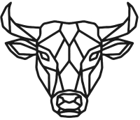 Декор настенный Arthata Голова быка 35x35-B / 083-1 (черный) - 