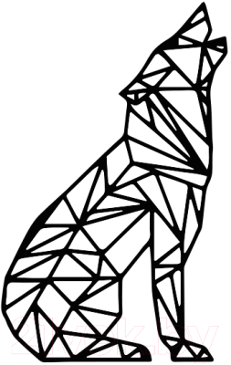 Декор настенный Arthata Голос волка 25x50-B / 086-1 (черный)