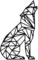 Декор настенный Arthata Голос волка 40x80-B / 086-1 (черный) - 
