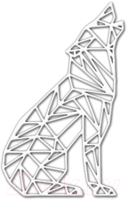 Декор настенный Arthata Голос волка 40x80-V / 086-1 (белый)