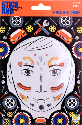Маска-стикер для лица Stick and Smile Боевой робот / 12324