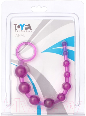 Бусы интимные ToyFa 881302-4 (фиолетовый)