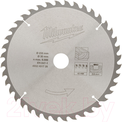 

Пильный диск Milwaukee, 4932451726