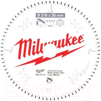 

Пильный диск Milwaukee, 4932471319