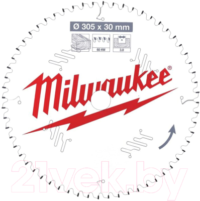 

Пильный диск Milwaukee, 4932471321