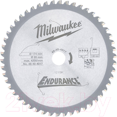 

Пильный диск Milwaukee, 48404017