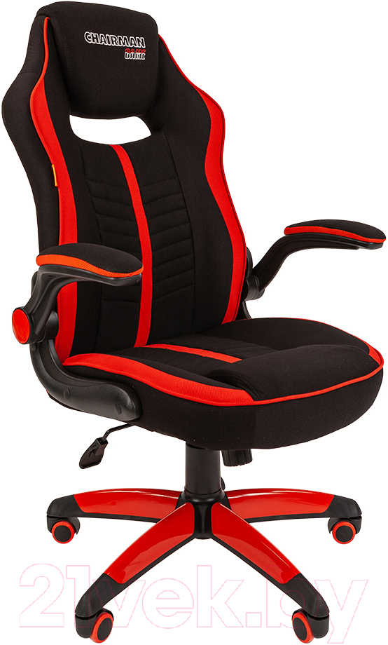 Кресло геймерское Chairman Game 19 (ткань черный/красный)