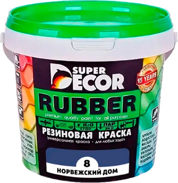 Краска Super Decor Резиновая №08 Норвежский дом