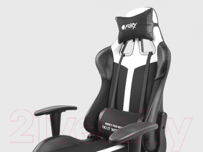 Кресло геймерское Fury Avenger XL / NFF-1712 (черный/белый)