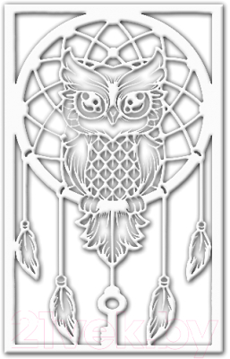 Декор настенный Arthata Ловец снов 25x50-V / 088-1 (белый)
